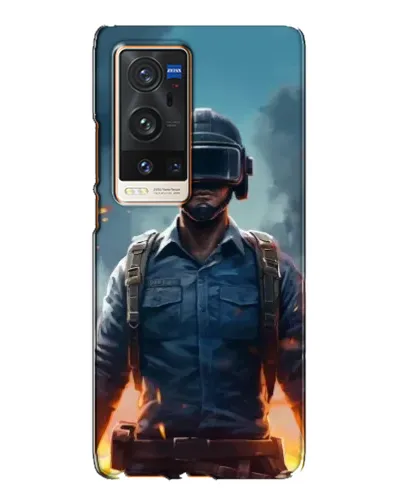 Чехол для Vivo X60 Pro Plus с картинкой «PUBG — реалистичный герой»