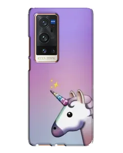 Чехол для Vivo X60 Pro Plus с картинкой «Единорог градиент»