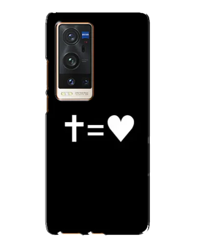 Чехол для Vivo X60 Pro Plus с картинкой «Крест и Сердце» Чехол для Vivo X60 Pro Plus с картинкой «Крест и Сердце»