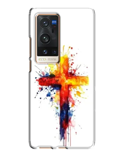 Чехол для Vivo X60 Pro Plus с картинкой «Акварельный крест» Чехол для Vivo X60 Pro Plus с картинкой «Акварельный крест»