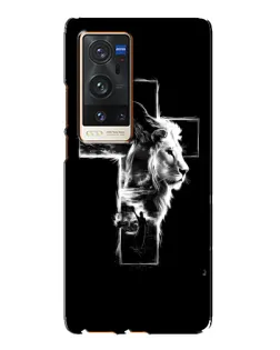 Чехол для Vivo X60 Pro Plus с картинкой «Сияющий крест Jesus»