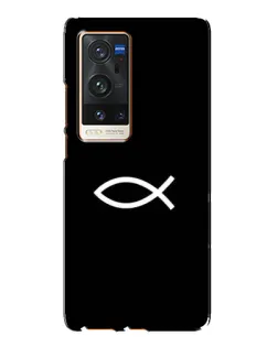 Чехол для Vivo X60 Pro Plus с картинкой «Символ рыбы Jesus»