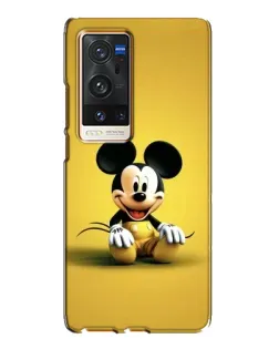 Чехол для Vivo X60 Pro Plus с картинкой «Микки на желтом»