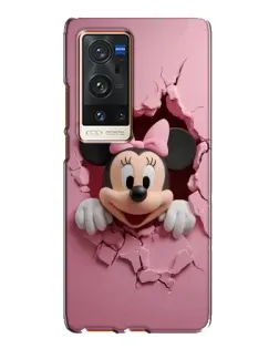 Чехол для Vivo X60 Pro Plus с картинкой «Минни сквозь стену»