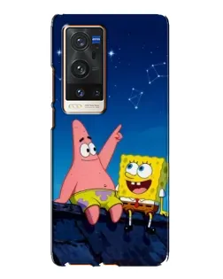 Чехол для Vivo X60 Pro Plus с картинкой «Губка Боб и Патрик ночью» Чехол для Vivo X60 Pro Plus с картинкой «Губка Боб и Патрик ночью»