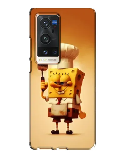 Чехол для Vivo X60 Pro Plus с картинкой «Губка Боб повар»