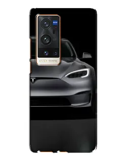 Чехол для Vivo X60 Pro Plus с картинкой «Tesla Model S Look» Чехол для Vivo X60 Pro Plus с картинкой «Tesla Model S Look»