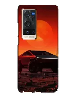 Чехол для Vivo X60 Pro Plus с картинкой «Cybertruck на Марсе» Чехол для Vivo X60 Pro Plus с картинкой «Cybertruck на Марсе»