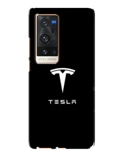 Чехол для Vivo X60 Pro Plus с картинкой «Tesla White Logo» Чехол для Vivo X60 Pro Plus с картинкой «Tesla White Logo»