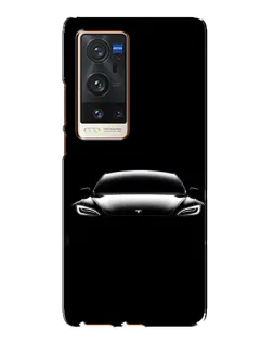 Чехол для Vivo X60 Pro Plus с картинкой «Фары Tesla Night» Чехол для Vivo X60 Pro Plus с картинкой «Фары Tesla Night»