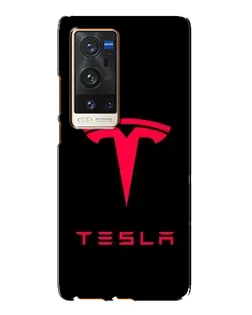 Чехол для Vivo X60 Pro Plus с картинкой «Tesla Red Logo» Чехол для Vivo X60 Pro Plus с картинкой «Tesla Red Logo»