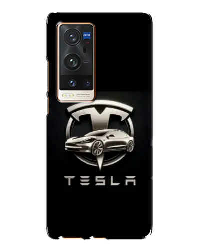 Чехол для Vivo X60 Pro Plus с картинкой «Tesla — серебристое авто» Чехол для Vivo X60 Pro Plus с картинкой «Tesla — серебристое авто»