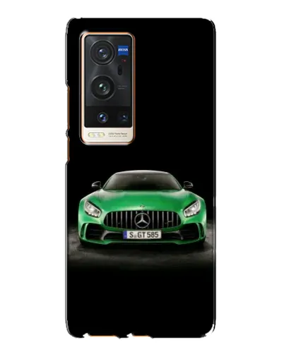 Чехол для Vivo X60 Pro Plus с картинкой «Mercedes — неоновый лого»