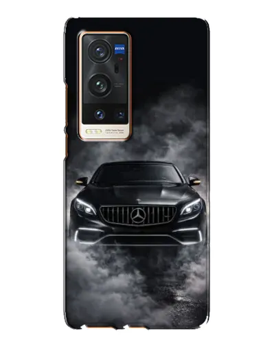 Чехол для Vivo X60 Pro Plus с картинкой «Mercedes в дыму»