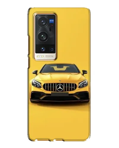 Чехол для Vivo X60 Pro Plus с картинкой «Желтый Mercedes GT»