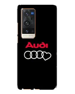 Чехол для Vivo X60 Pro Plus с картинкой «Логотип Audi Heart»