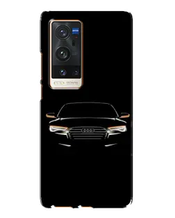 Чехол для Vivo X60 Pro Plus с картинкой «Audi — ночной контур»