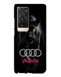 Чехол для Vivo X60 Pro Plus с картинкой «Пантера и Audi»