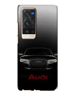 Чехол для Vivo X60 Pro Plus с картинкой «Audi — градиентный контур»