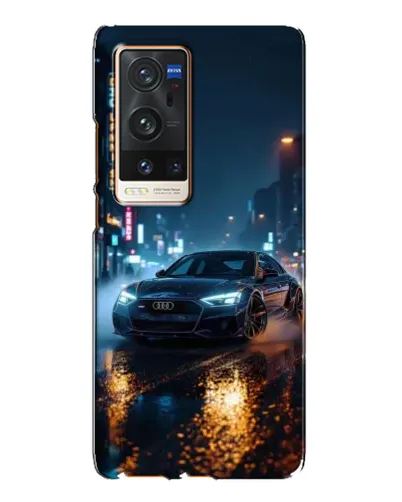 Чехол для Vivo X60 Pro Plus с картинкой «Ночной город и Audi» Чехол для Vivo X60 Pro Plus с картинкой «Ночной город и Audi»