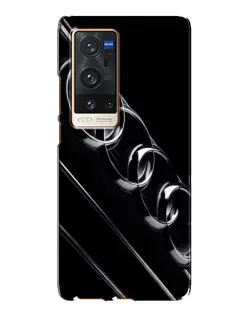 Чехол для Vivo X60 Pro Plus с картинкой «Audi — абстрактные кольца»