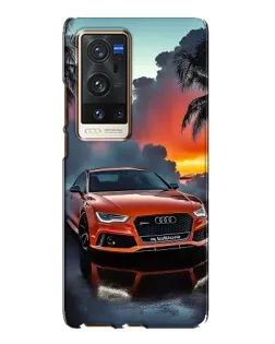 Чехол для Vivo X60 Pro Plus с картинкой «Audi — закат»