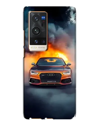 Чехол для Vivo X60 Pro Plus с картинкой «Audi в огненном дыму» Чехол для Vivo X60 Pro Plus с картинкой «Audi в огненном дыму»