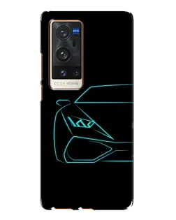 Чехол для Vivo X60 Pro Plus с картинкой «Голубой силуэт Lamborghini» Чехол для Vivo X60 Pro Plus с картинкой «Голубой силуэт Lamborghini»