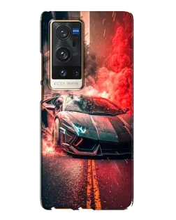 Чехол для Vivo X60 Pro Plus с картинкой «Lamborghini красный дым» Чехол для Vivo X60 Pro Plus с картинкой «Lamborghini красный дым»