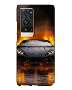 Чехол для Vivo X60 Pro Plus с картинкой «Lamborghini в огне» Чехол для Vivo X60 Pro Plus с картинкой «Lamborghini в огне»