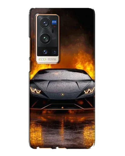Чехол для Vivo X60 Pro Plus с картинкой «Lamborghini в огне» Чехол для Vivo X60 Pro Plus с картинкой «Lamborghini в огне»