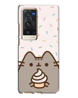 Чехол для Vivo X60 Pro Plus с картинкой «Пушин с кексом» Чехол для Vivo X60 Pro Plus с картинкой «Пушин с кексом»