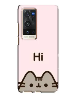 Чехол для Vivo X60 Pro Plus с картинкой «Пушин говорит Hi» Чехол для Vivo X60 Pro Plus с картинкой «Пушин говорит Hi»