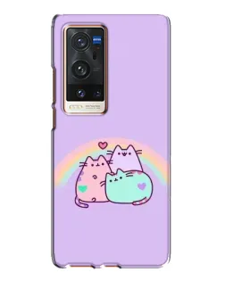 Чехол для Vivo X60 Pro Plus с картинкой «Радужные Пушины» Чехол для Vivo X60 Pro Plus с картинкой «Радужные Пушины»