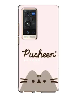 Чехол для Vivo X60 Pro Plus с картинкой «Pusheen логотип» Чехол для Vivo X60 Pro Plus с картинкой «Pusheen логотип»