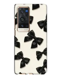 Чехол для Vivo X60 Pro Plus с картинкой «Черные бантики» Чехол для Vivo X60 Pro Plus с картинкой «Черные бантики»