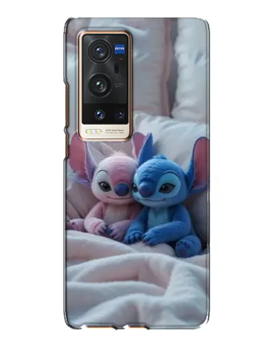 Чехол для Vivo X60 Pro Plus с картинкой «Плюшевые Стич Ангел»