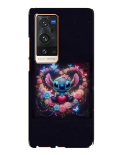 Чехол для Vivo X60 Pro Plus с картинкой «Stitch в цветах» Чехол для Vivo X60 Pro Plus с картинкой «Stitch в цветах»