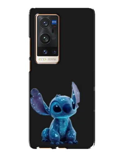Чехол для Vivo X60 Pro Plus с картинкой «Стич на черном»