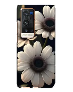 Чохол для Vivo X60 Pro Plus з картинкою «Білі маргаритки макро»
