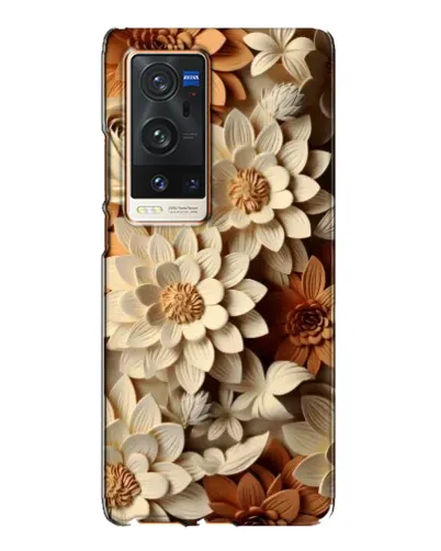 Чохол для Vivo X60 Pro Plus з картинкою «Бежевий флористичний декор» Чохол для Vivo X60 Pro Plus з картинкою «Бежевий флористичний декор»
