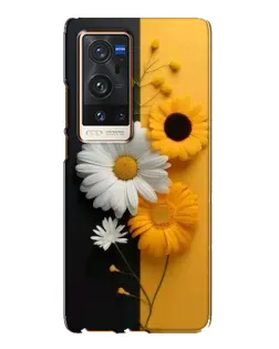 Чохол для Vivo X60 Pro Plus з картинкою «Соняшник та ромашка»