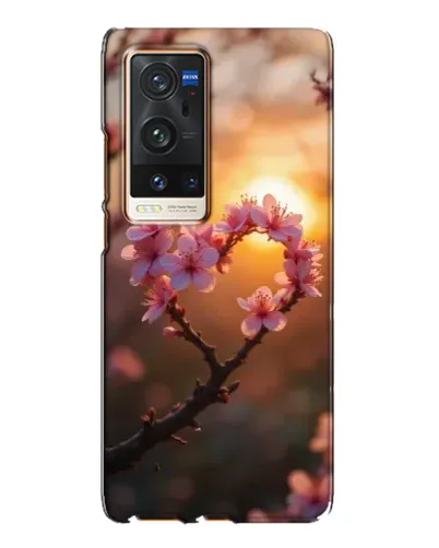 Чохол для Vivo X60 Pro Plus з картинкою «Рожевий цвіт сердечко на тлі заходу» Чохол для Vivo X60 Pro Plus з картинкою «Рожевий цвіт сердечко на тлі заходу»