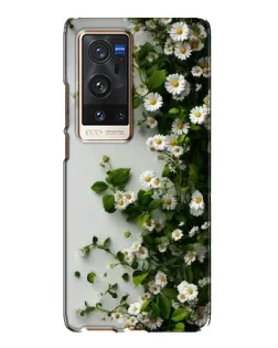 Чохол для Vivo X60 Pro Plus з картинкою «Гілка дрібних білих квітів»