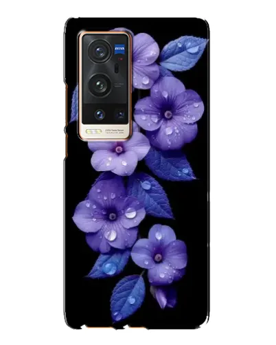 Чохол для Vivo X60 Pro Plus з картинкою «Фіолетові квіти з росою» Чохол для Vivo X60 Pro Plus з картинкою «Фіолетові квіти з росою»
