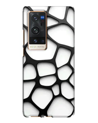 Чехол для Vivo X60 Pro Plus с картинкой «Белая объемная сетка» Чехол для Vivo X60 Pro Plus с картинкой «Белая объемная сетка»