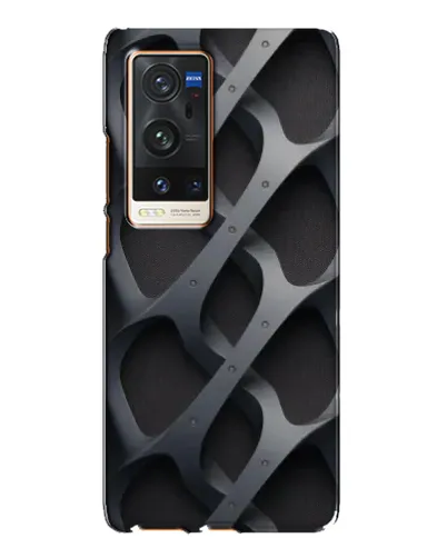 Чехол для Vivo X60 Pro Plus с картинкой «Объемное серое плетение» Чехол для Vivo X60 Pro Plus с картинкой «Объемное серое плетение»