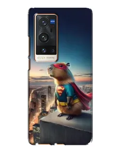 Чехол для Vivo X60 Pro Plus с картинкой «Капи-мен супергерой»