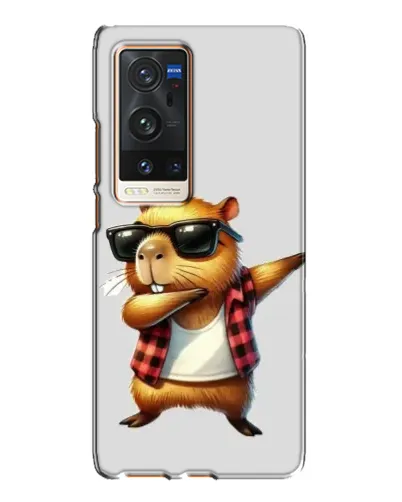 Чехол для Vivo X60 Pro Plus с картинкой «Капибара рэпер даб»