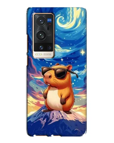 Чехол для Vivo X60 Pro Plus с картинкой «Капибара Ван Гога»